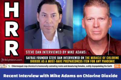 Chlorine dioxide CLO2 Mike Adams Interview Water Purification Disinfection Odor elimination
