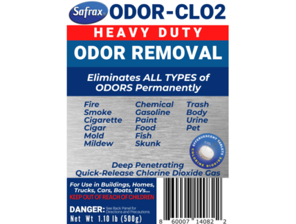 ODOR-CLO2 SAFRAX INSTANT CHLORINE DIOXIDE ODOR REMOVAL Chlorine Dioxide Water Purification Disinfection Odor elimination