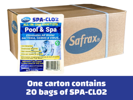 SAFRAX CHLORINE DIOXIDE TABLETS BULK CARTON SPA CLO2 Water Purification Disinfection Odor elimination