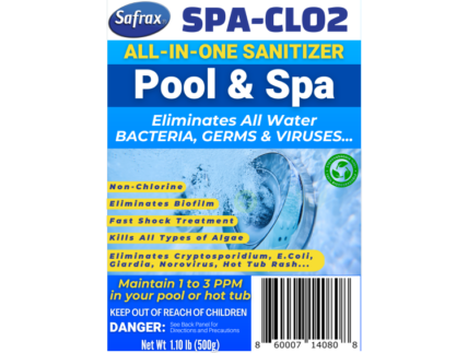 SPA-CLO2 SAFRAX INSTANT CHLORINE DIOXIDE FOR POOL AND SPA